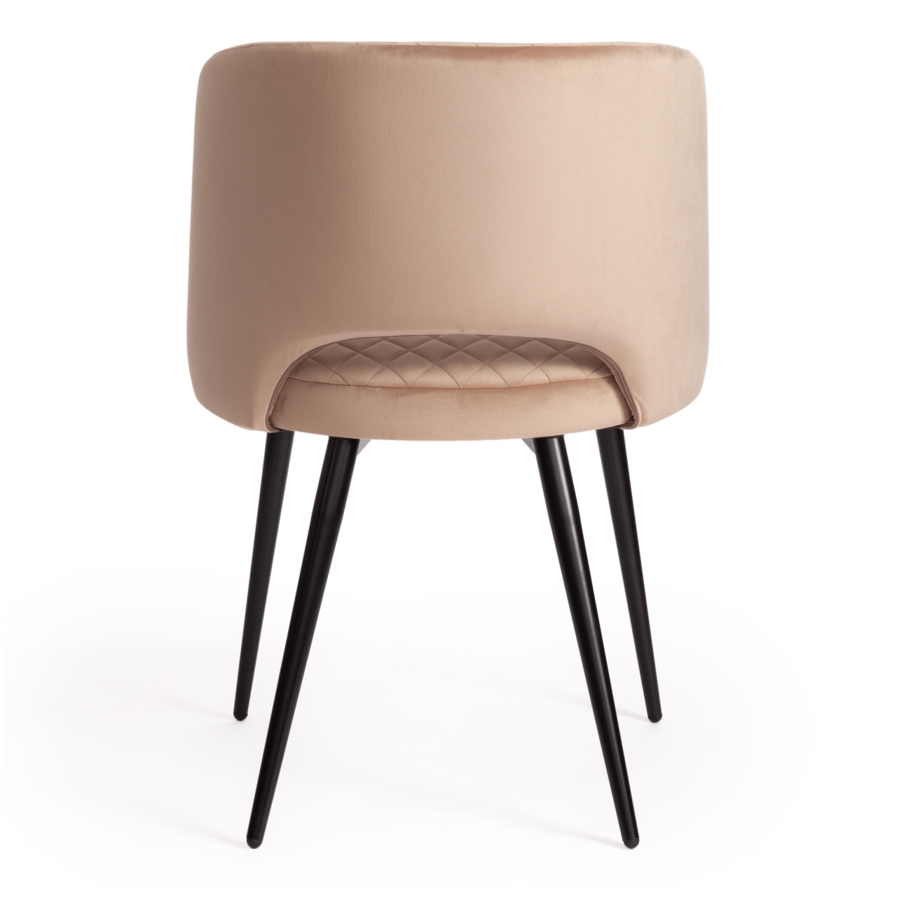 Кресло WIND (mod. 717) ткань/металл, 55х55х80 см, высота до сиденья 48 см, бежевый barkhat 5/черный