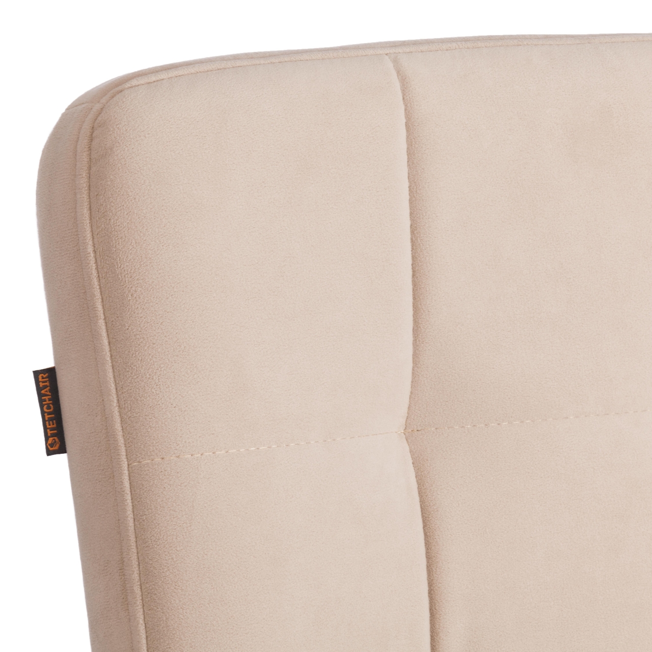 Стул обеденный Medeo LT, велюр, бежевый/черный, 7, 45х56х89 см