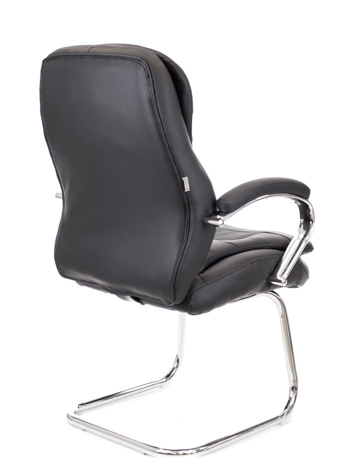 Кресло для посетителей Everprof Valencia CF Экокожа Черный