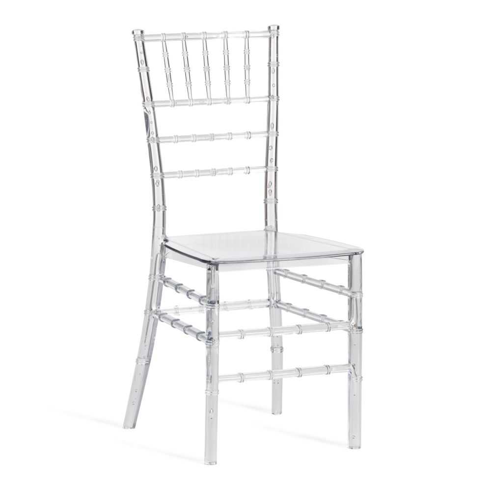 Стул CHAVARI (mod. 101) пластик, 40.5 х 49 х 88.5 см, Transparent (Прозрачный)