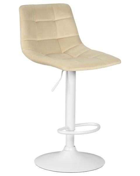 Стул барный DOBRIN TAILOR WHITE (бежевый велюр (MJ9-10)) 2 шт