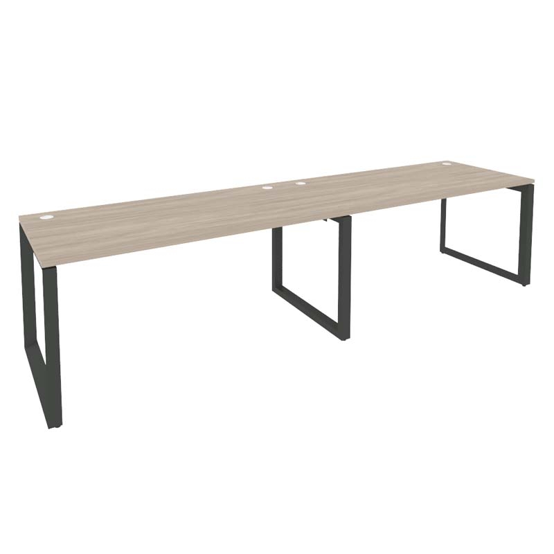 Рабочая станция на О-образном м/к ONIX O.MO-RS-2.4.8 Дуб Аттик/Антрацит