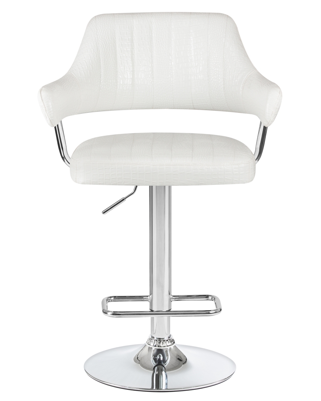 Стул барный DOBRIN CHARLY Белый крокодил