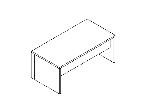Стол для руководителя Norman 180х90х73.5см стандартная лицевая панель Акация аури