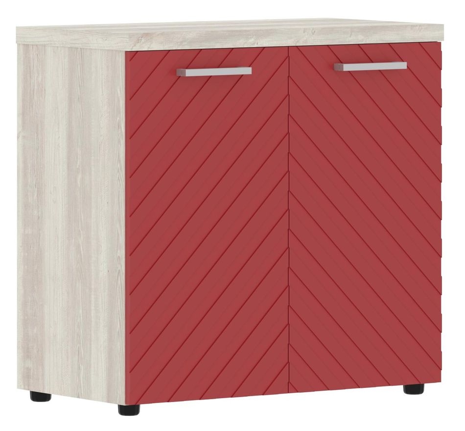 Шкаф с глухими малыми дверьми и топом Torr LUX TLLC 85.1 Сосна Эдмонд Красный