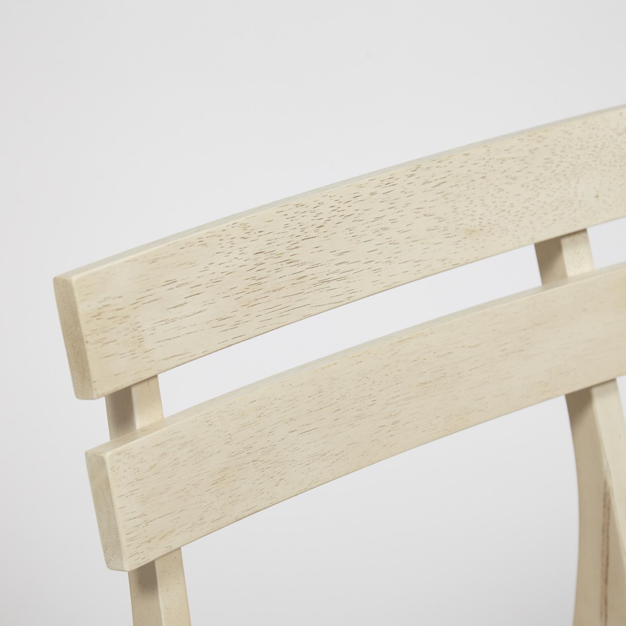 Стул CT 8805 Fes с мягким сиденьем дерево гевея, 53,5*47,5*76,5см, античный белый, ткань бежевая (FG22616-16)