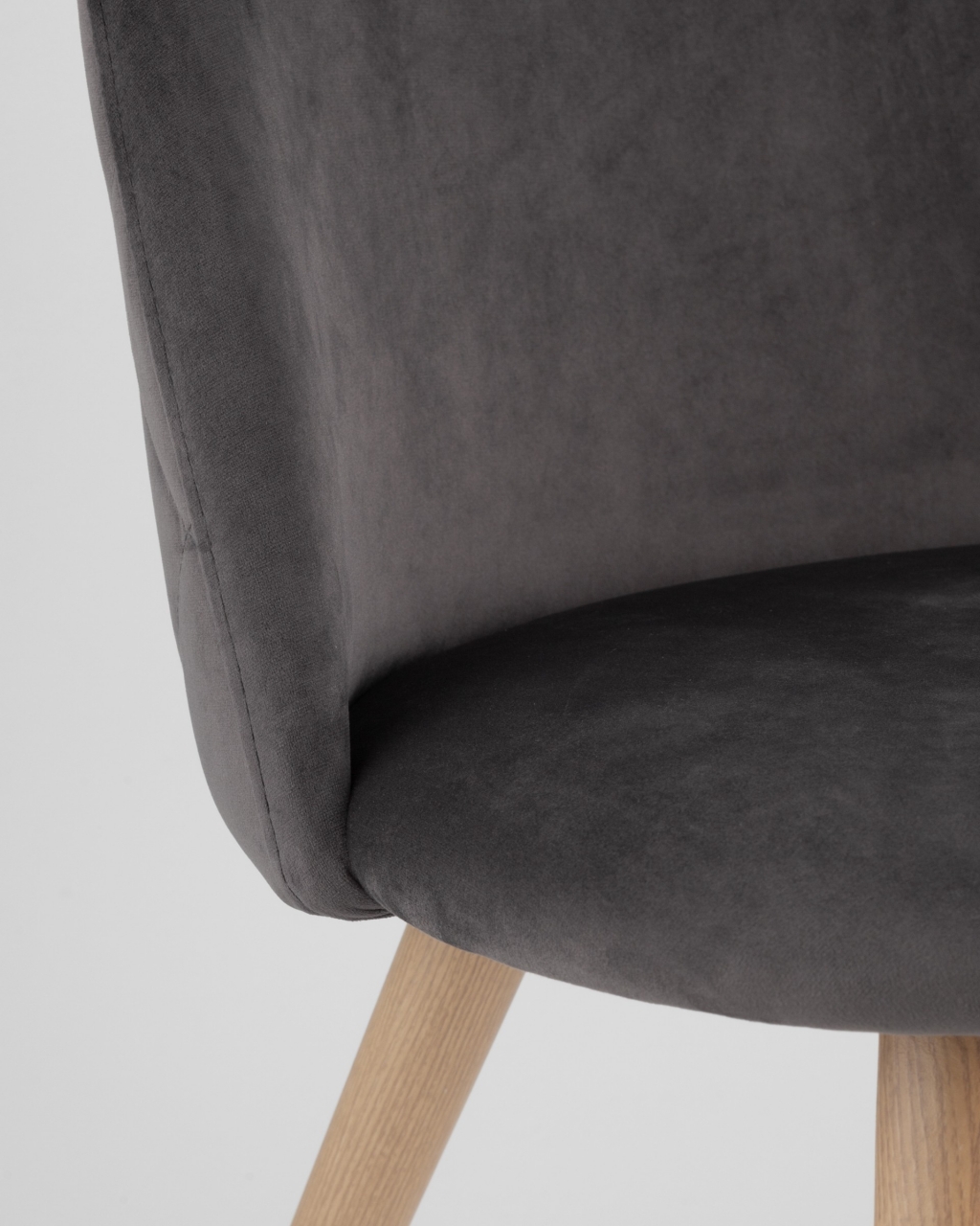 Стул Лион с ромбами Серый