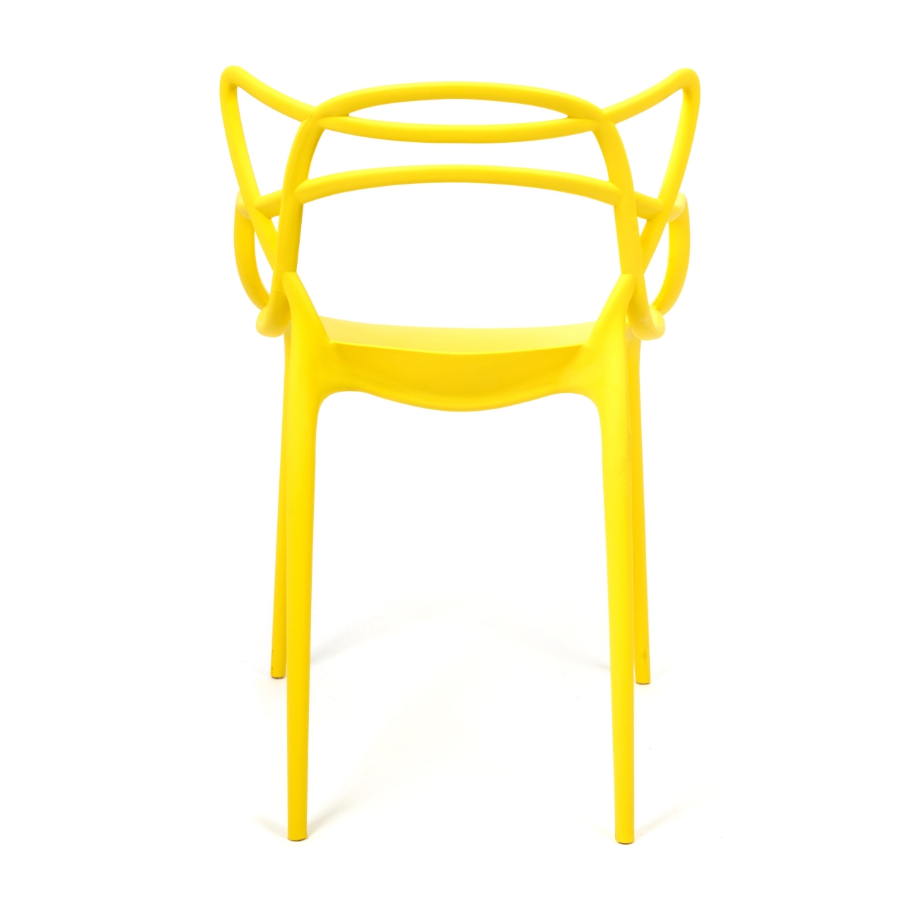 Стул Cat Chair (mod. 028) пластик, 54,5*56*84см, желтый, 037