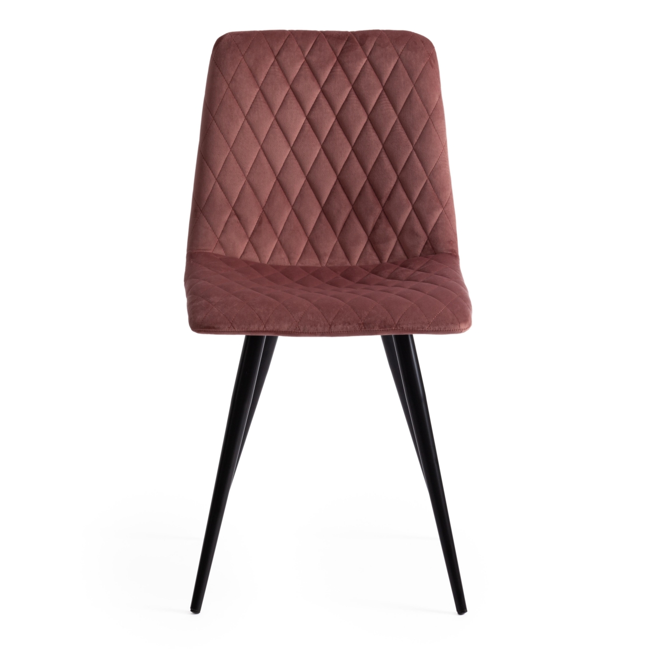 Стул CHILLY X (mod. 7096) ткань/металл, 45x53х88 см, высота до сиденья 50 см, коралловый barkhat 15 /черный