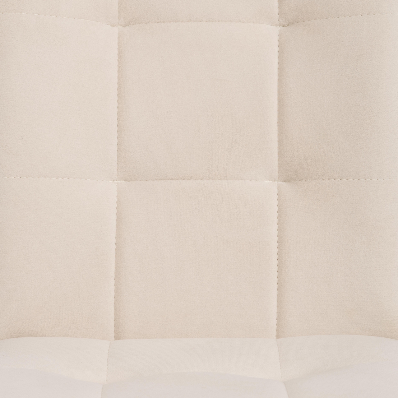 Стул обеденный Bari флок , 46х55х89, молочный/черный, 4