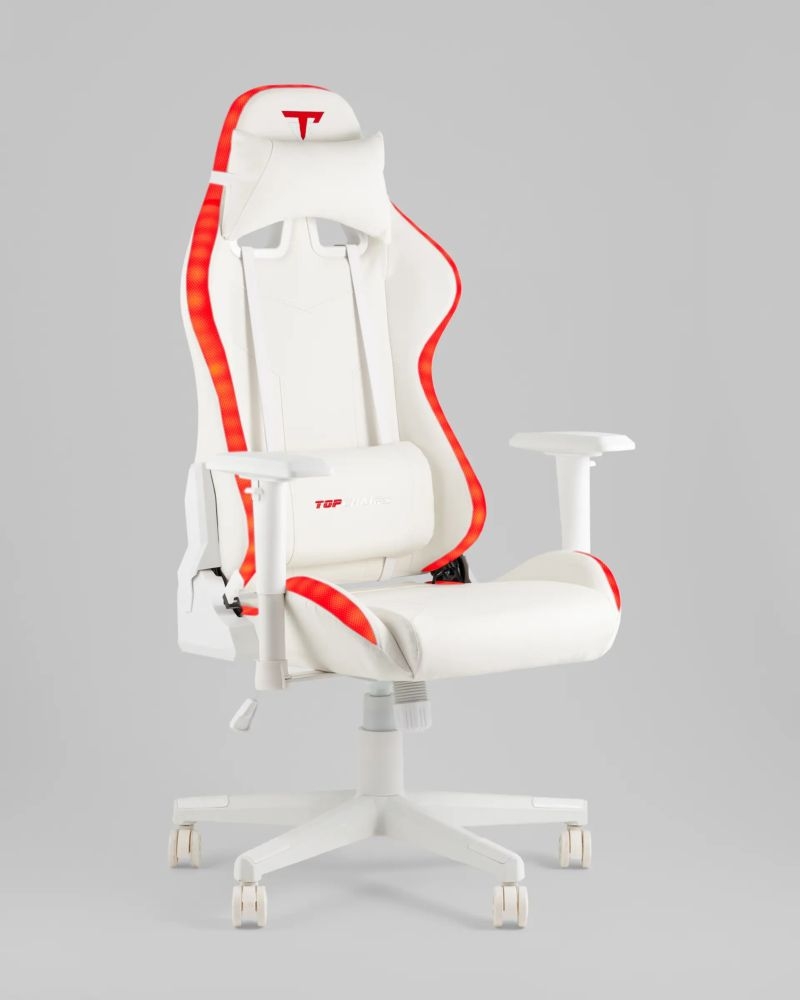 Кресло спортивное с подсветкой TopChairs GMM-080 белый