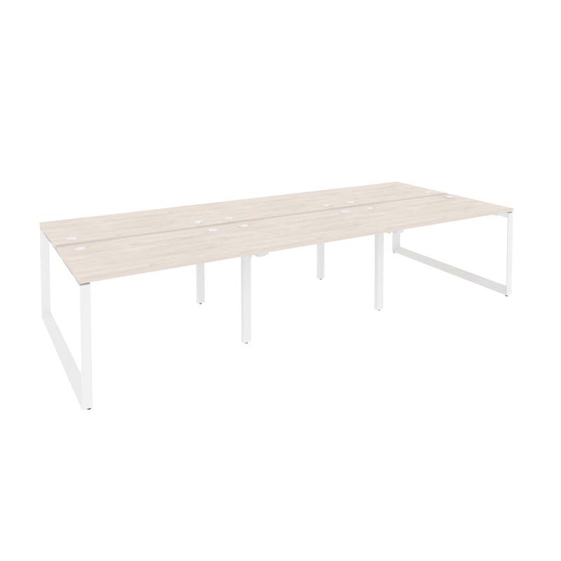 Рабочая станция на О-образном м/к ONIX O.MO-D.RS-6.2.7 Денвер Светлый/Белый