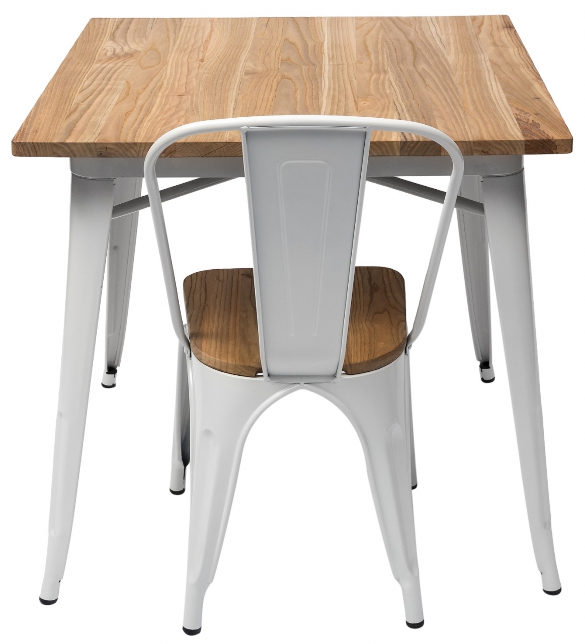 Стул Tolix Wood 850 Белый матовый