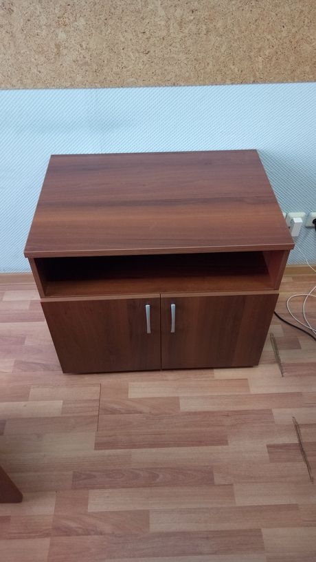 Тумба под оргтехнику Альфа 62.45 орех Пегас
