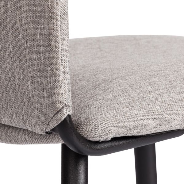 Стул обеденный La Rousse (2 шт. в упаковке) NEW, ткань рогожка, темно-серый, F68, 45х55х93 см