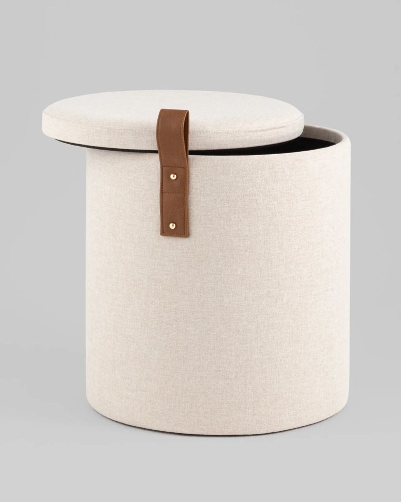 Пуф с ящиком Эркки S белый