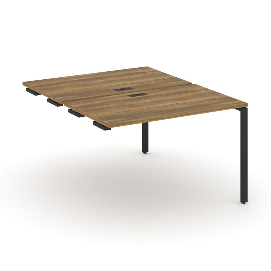 Двойной стол-приставка к опорным тумбам/шкафам CONCEPT CN.DSPR-002 Сандал Янтарный Черный