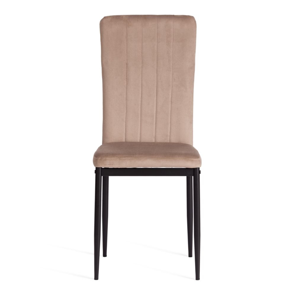 Стул VERTER (mod. 37-1) металл, вельвет, 47,8 х 41,5 х 97 см, Beige (бежевый) HLR8 / черный