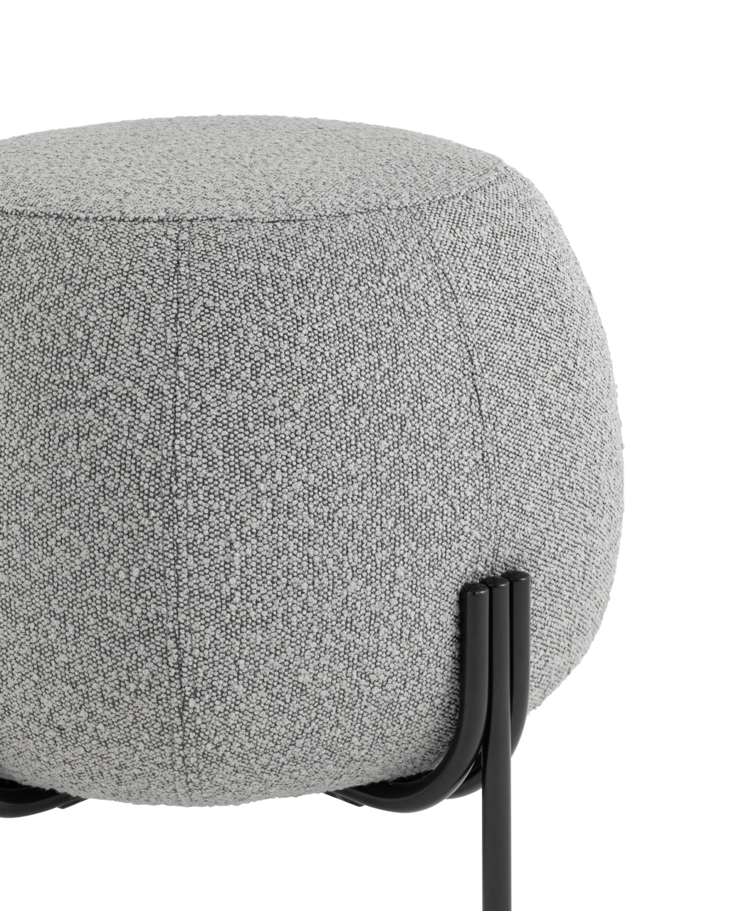 Пуф Флик букле Серый