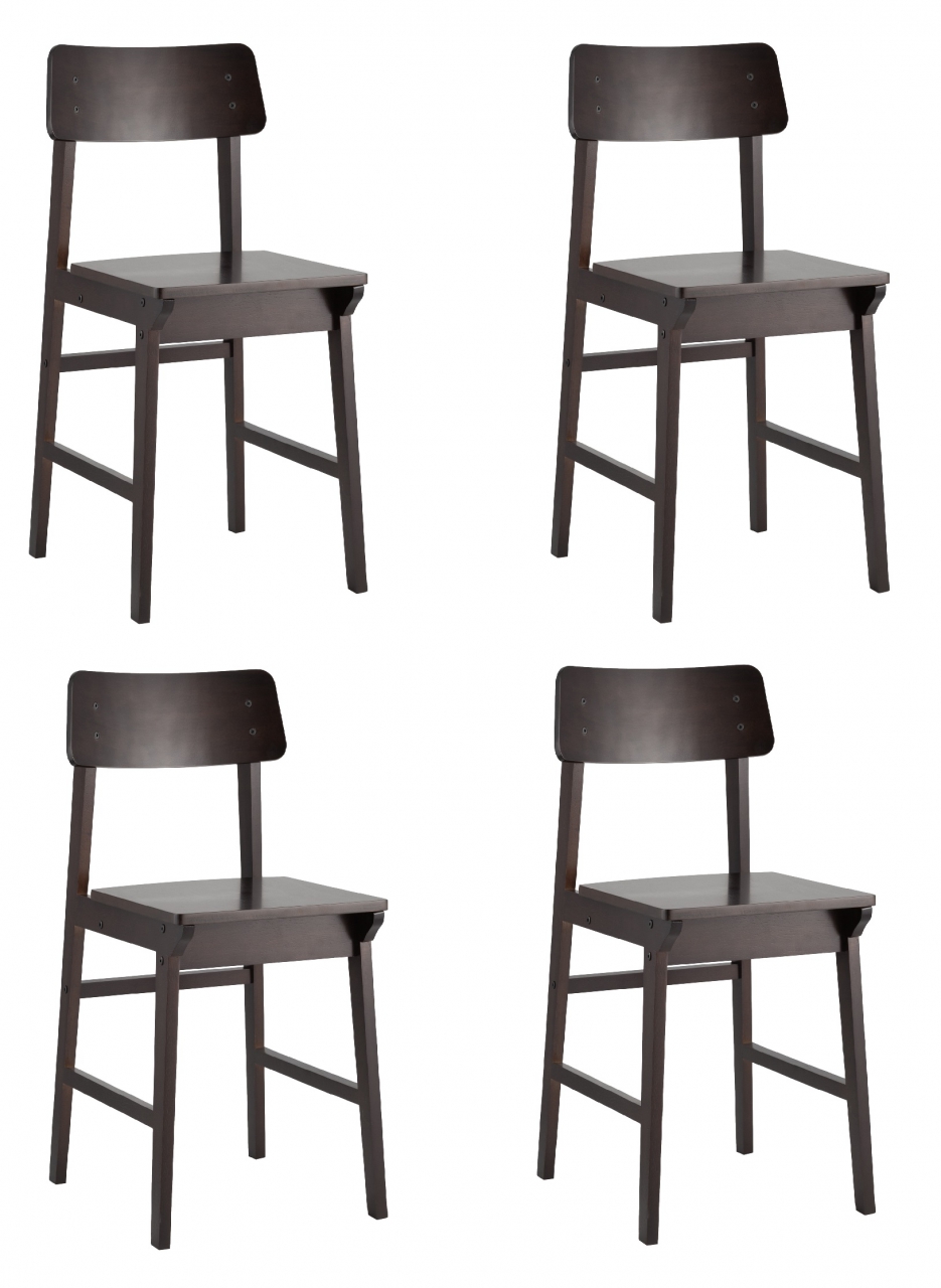 Комплект из четырех стульев ODEN 4  Эспрессо