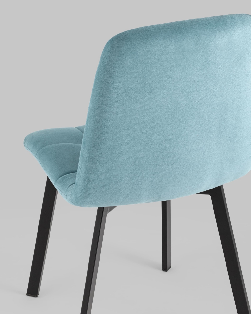 Стул Oliver Square велюр Пыльно-голубой