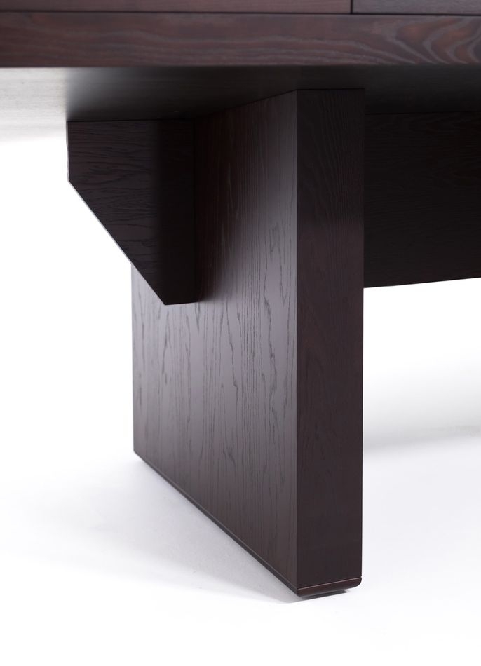 Стол для переговоров 234 LAGO 105 1102 FE/SC BLACK Дуб Ферро Черный