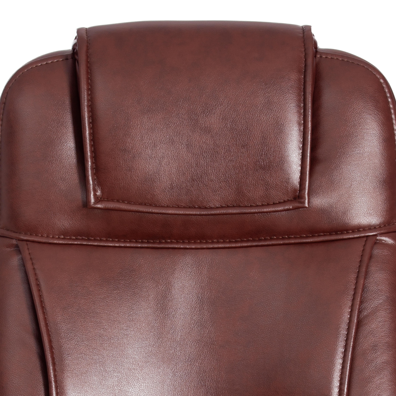 Кресло BERGAMO (22) кож/зам, коричневый, 2 TONE