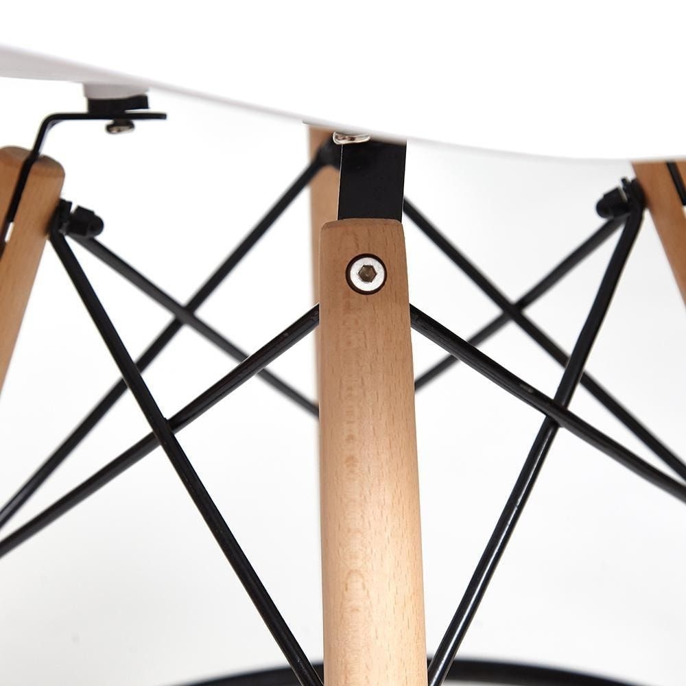 Стул барный Cindy Bar Chair (mod. 80) / 1 шт. в упаковке дерево бук/металл/пластик, 46х55х106 см, белый