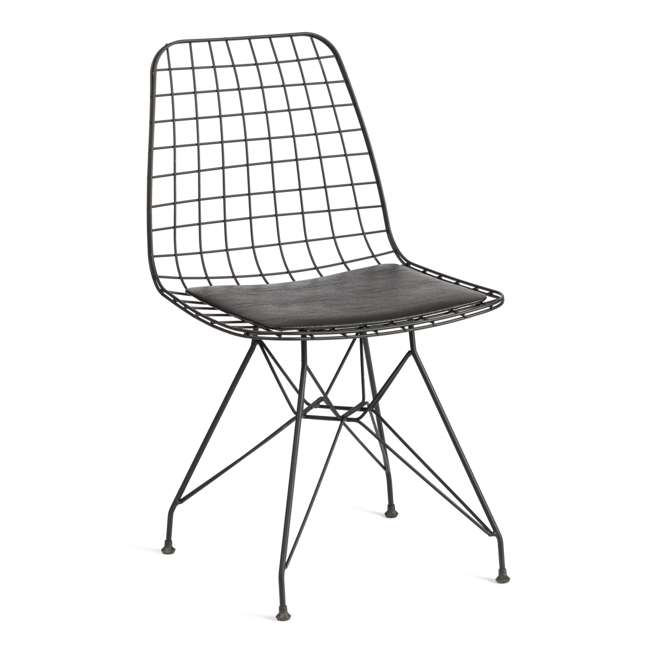 Стул TAVOLA (mod. 271) металл/экокожа, 46 х 47.5 х 84 см, Black (черный)