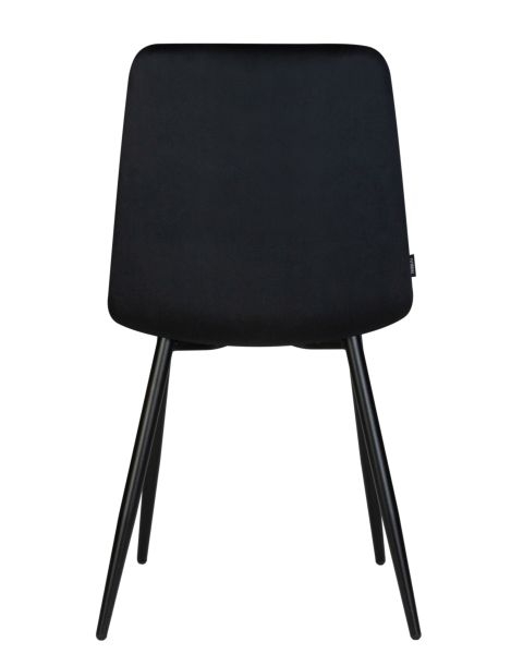 Стул обеденный DOBRIN CHILLY (Черный Holland 75, основание черное) 4 шт