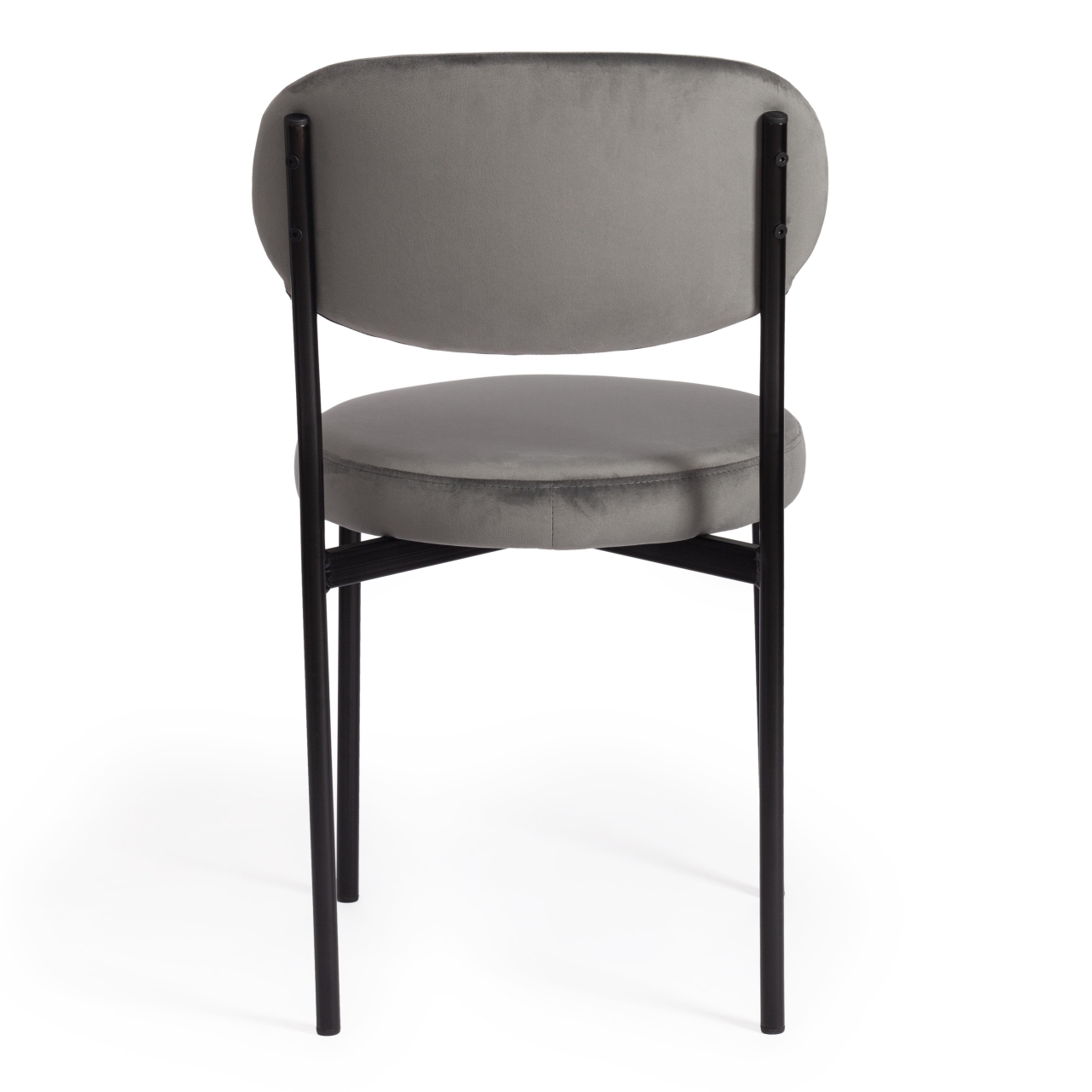 Стул REVO (mod. 7033) ткань/металл, 47х54х82 см, высота до сиденья 47 см, серый barkhat 26/черный