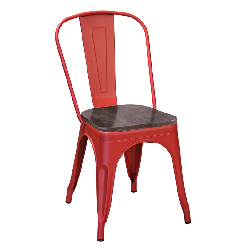 Стул R-home Tolix Wood Красный