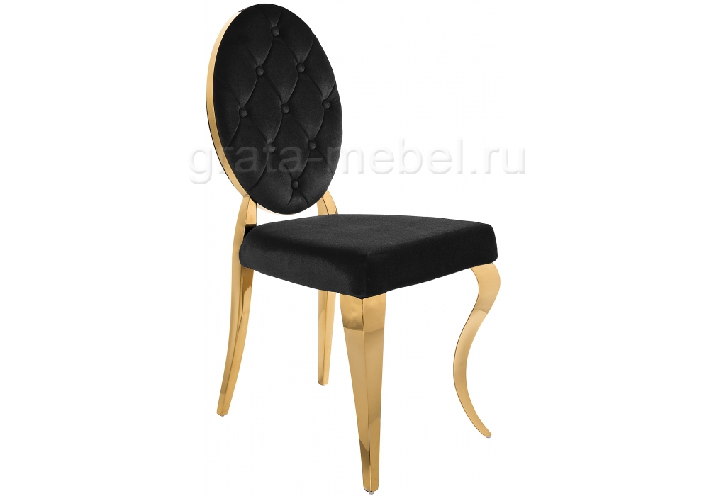 Стул Odda черный / золотой