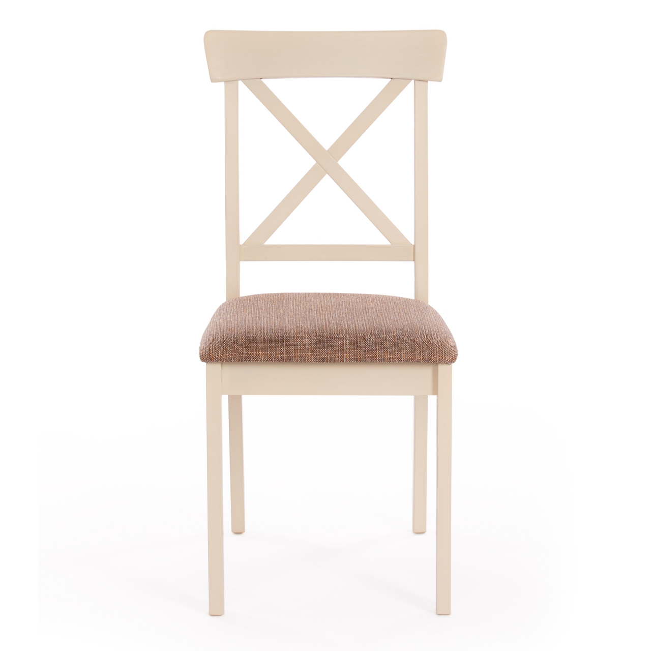 Стул Гольфи 2/ Golfi 2 дерево гевея, 45*51*94, ivory white, ткань кор.-зол. (1505-9)