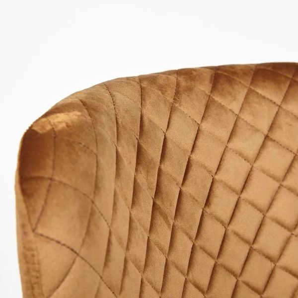 Стул ELI (mod. 8202) / 1 шт. в упаковке металл/ткань, 53x61,5x83 см, коричневый (G-062-61)/черный