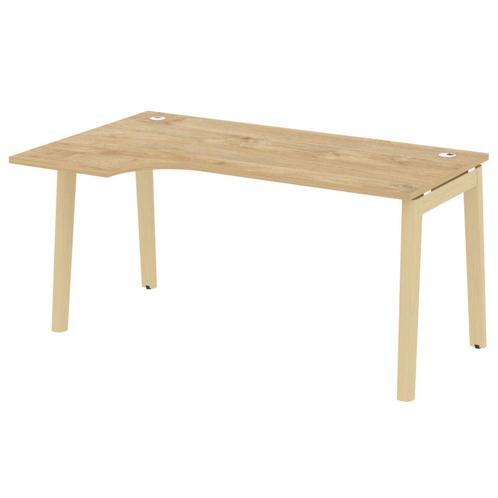 Стол эргономичный левый ONIX WOOD OW.SA-1(L) Тиквуд Светлый/Светлый