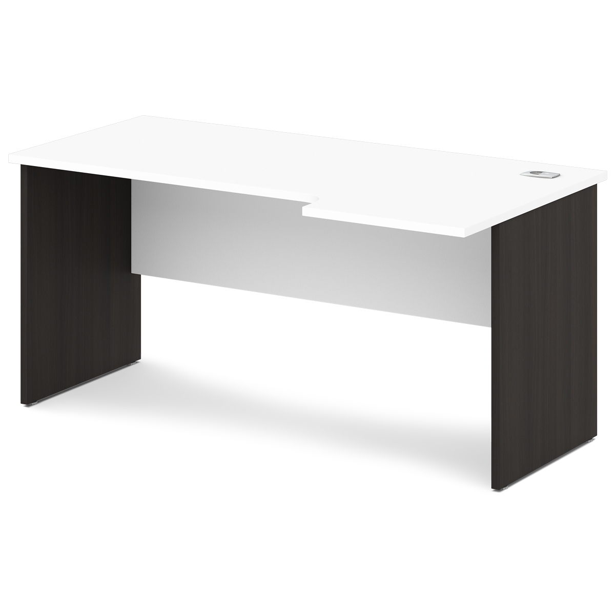 Стол эргономичный Sentida S-46 правый Белый-Дуб Честерфилд