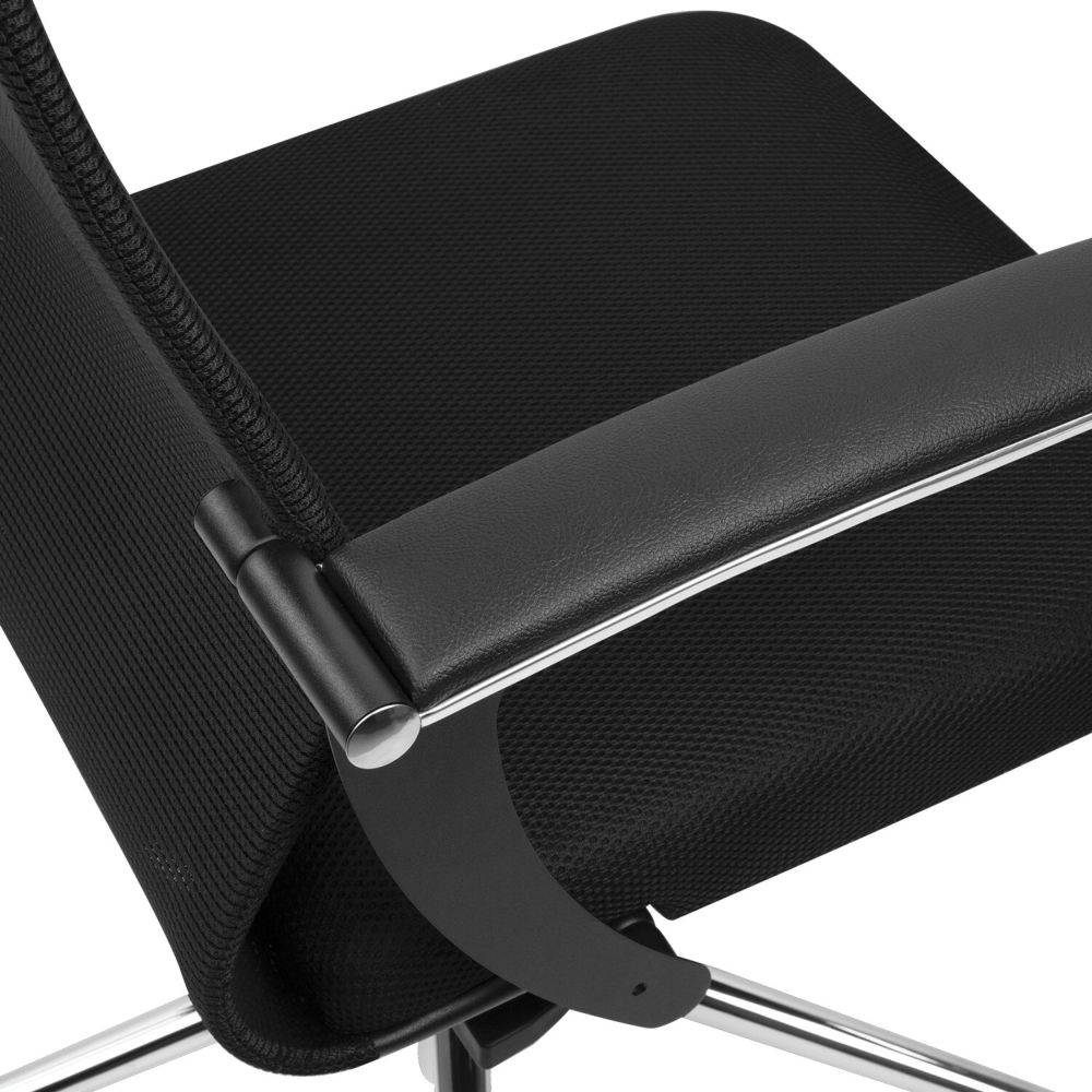 Кресло руководителя BRABIX PREMIUM Ultimate EX-801 хром Черное
