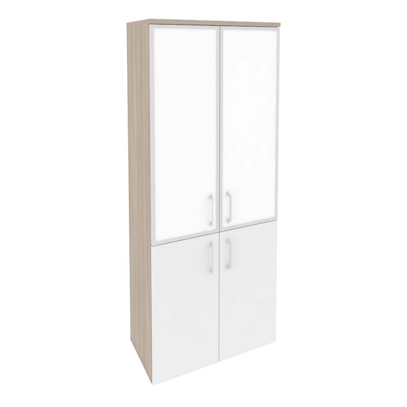 Шкаф высокий широкий ONIX O.ST-1.2R white Дуб Аттик/Белый