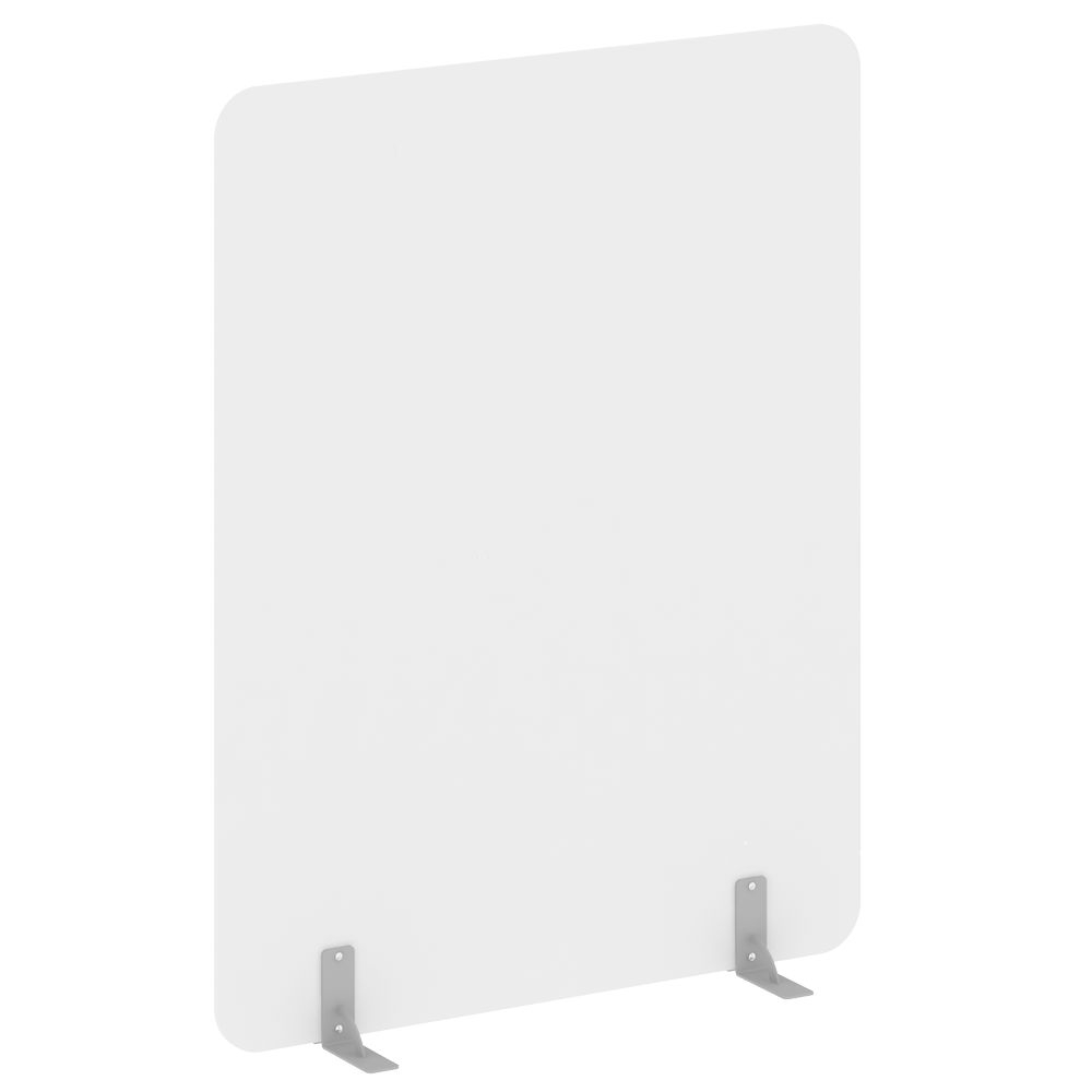 Перегородки на металлических опорах на фетровых подпятниках R-line DP.F-140-180 Белый Бриллиант