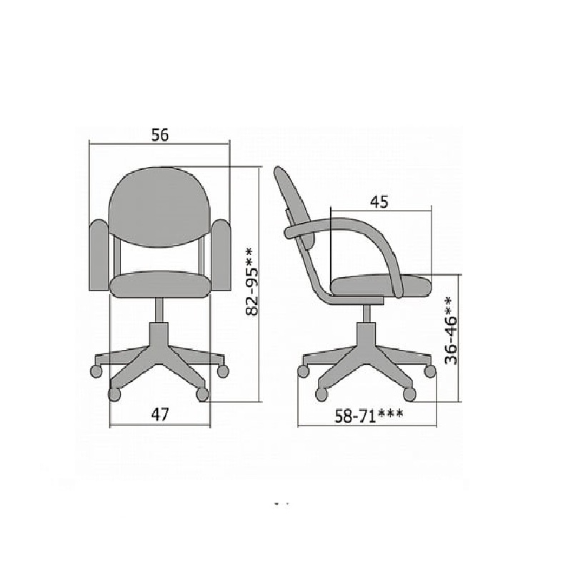 Кресло офисное Metta MA-70 AL Красное №22
