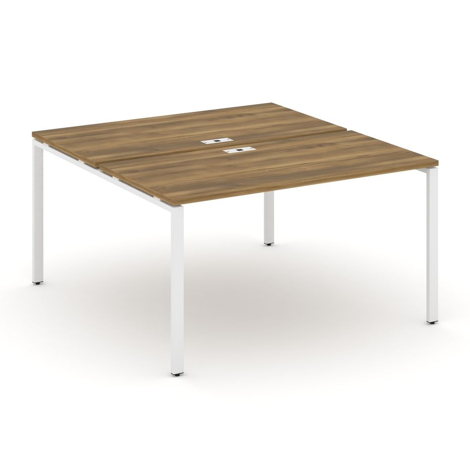 Рабочая станция двухсторонняя на 2 места CONCEPT CN.DRS-003 Сандал Янтарный Белый