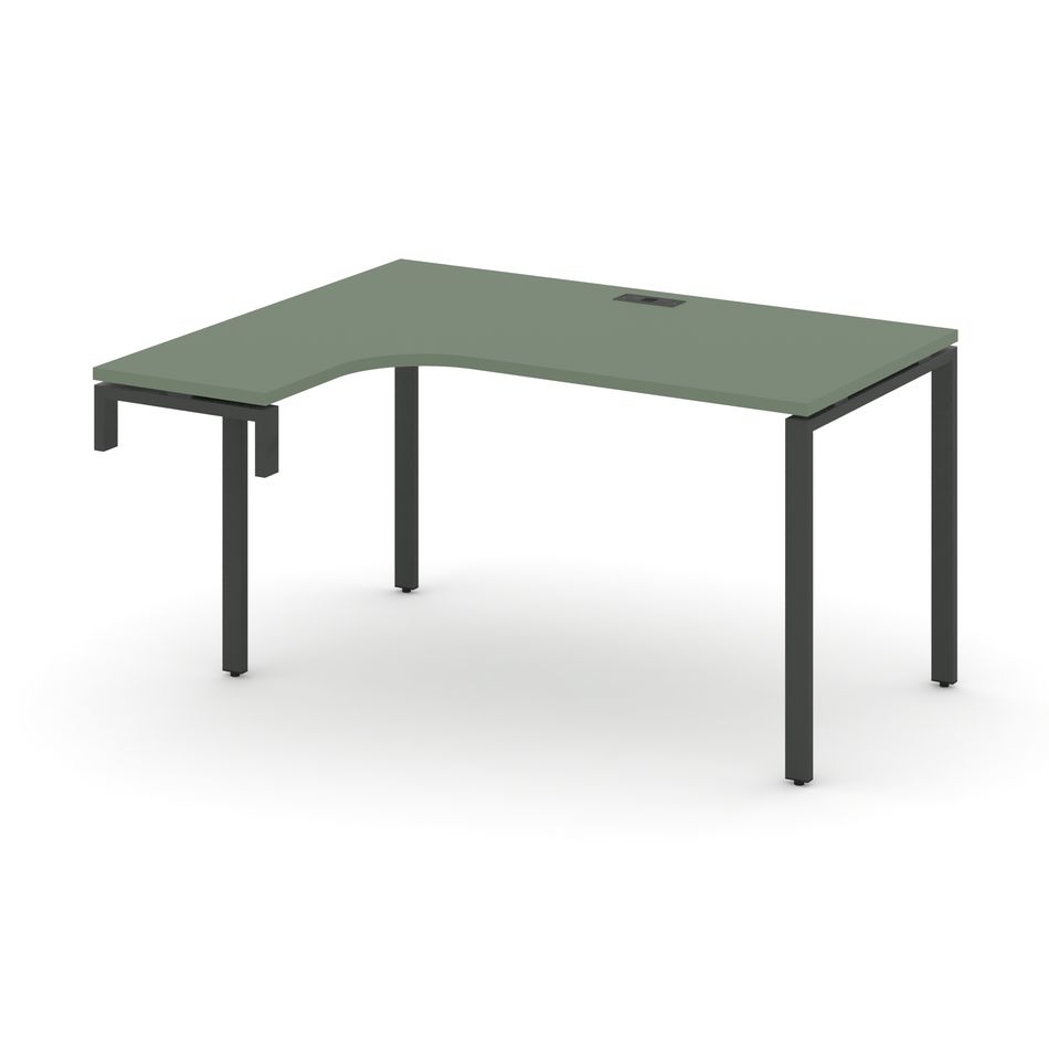 Стол-надставка на опорную тумбу (левый) CONCEPT CN.OSAN-001(L) Кобо Антрацит