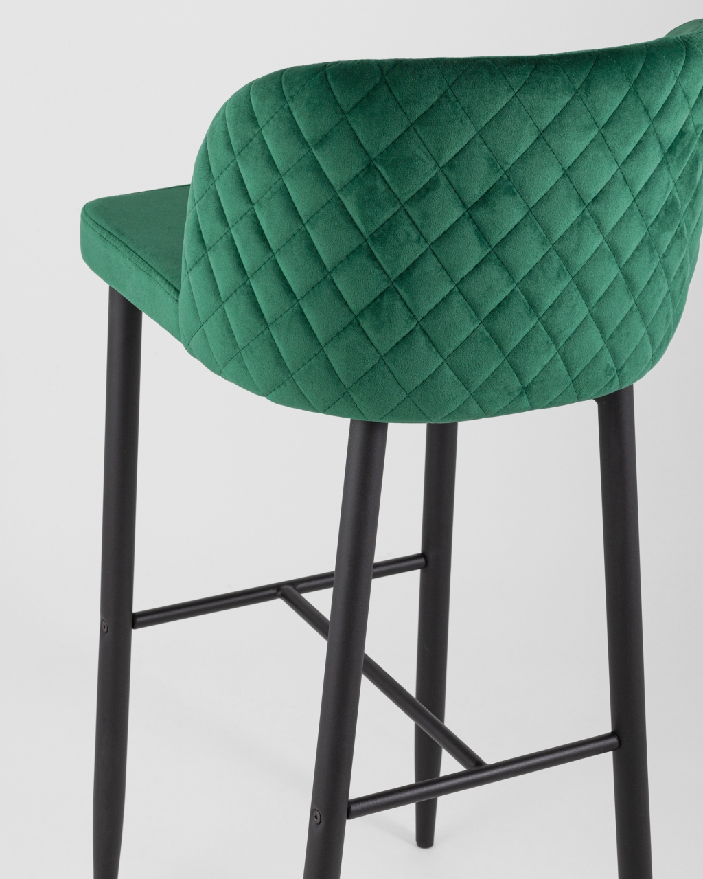 Барный стул Оскар велюр Изумрудный