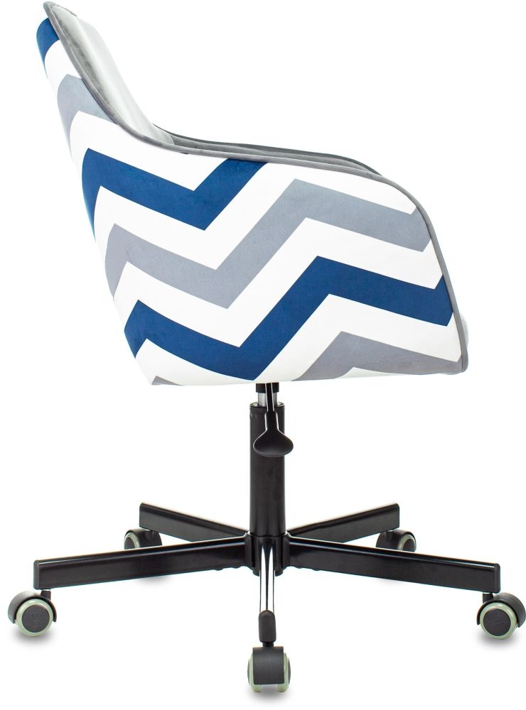 Кресло для оператора Бюрократ CH-380M Серая жемчужина зигзаг
