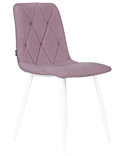Стул обеденный DOBRIN CHILLY ROMBO (Лавандовый Simple 48, основание белый) 4 шт