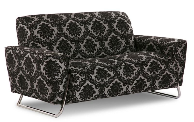 Диван двухместный Чикаго 2 Черно-белый узор