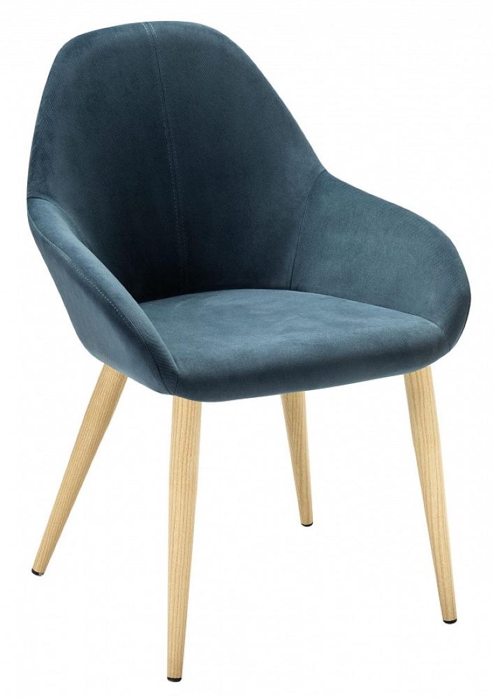 Стул Kent Diag blue/нат.дуб