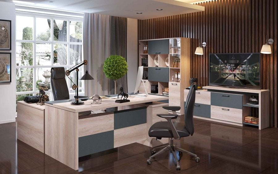 Кабинет руководителя FORT №5 Дуб каньон/Антрацит