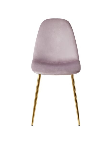 Стул Валенсия SN велюр розовый (золотые ножки)